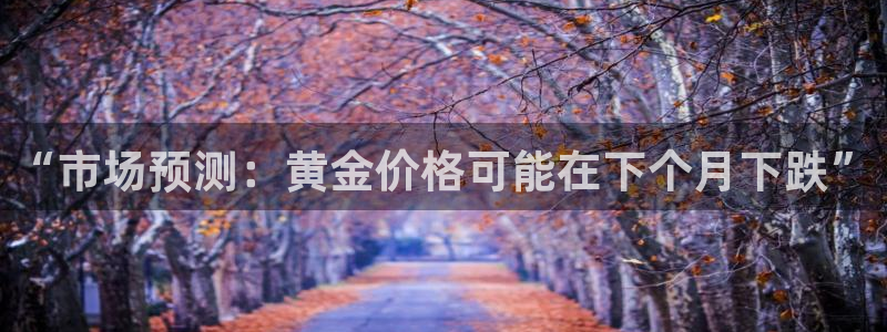 蓝狮娱乐电子游戏网页版：“市场预测：黄金价格可能在下个月下跌”