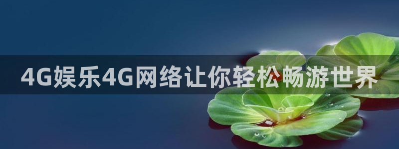 壹号平台下载安装官网：4G娱乐4G网络让你轻松畅游世界